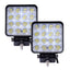 Proiectoare auto, Ishop, Patrate, 48W, 16 Led-uri