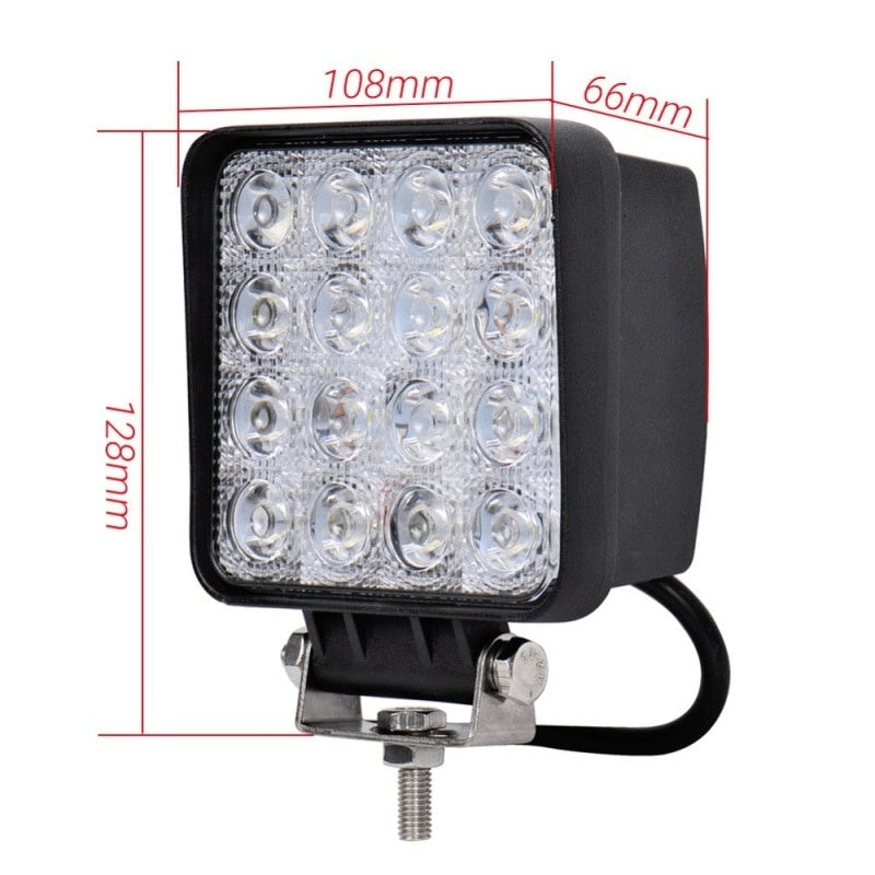 Proiector 16 LED auto 48W 9-32V OffRoad