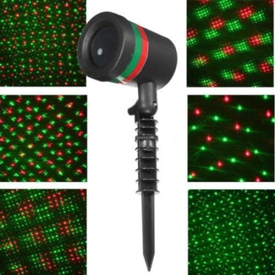 Proiector cu laser lumini, Craciun, pentru exteriorul casei
