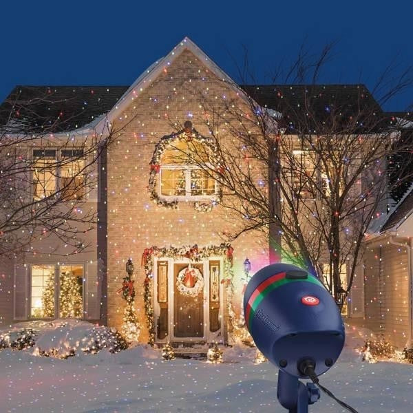 Proiector Laser Cu Lumina Rosu Si Verde, Interior / Exterior, Suport De Tip Tarus Si Piedestal Incluse, Suprafata De Actiune Pana La 60 m, PPR