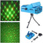 Proiector Laser eOptima® XY-HS-03, 6 proiectii, Mod Strobo, Ajustare Viteza, Joc Lumini Interior, Activare la Sunet, Albastru