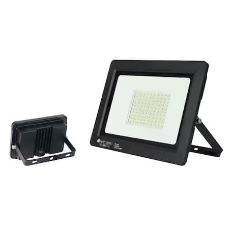 Proiector LED 100W, 11700lm, 6400K, IP65, cu senzor de miscare, negru