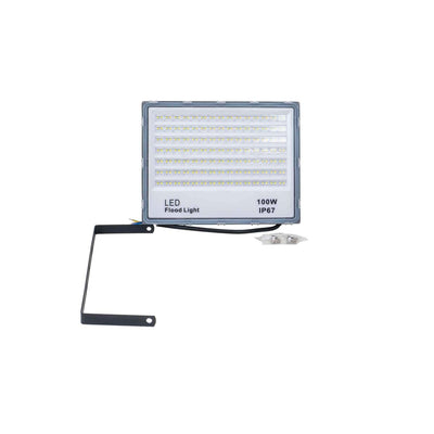 Proiector LED 100W rezistent IP67, dimensiuni compacte 23.5x15x2 cm