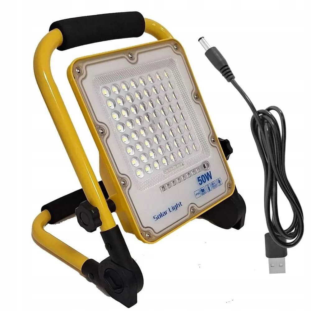 Proiector LED 150W cu acumulator si suport reglabil, portabil si rezistent