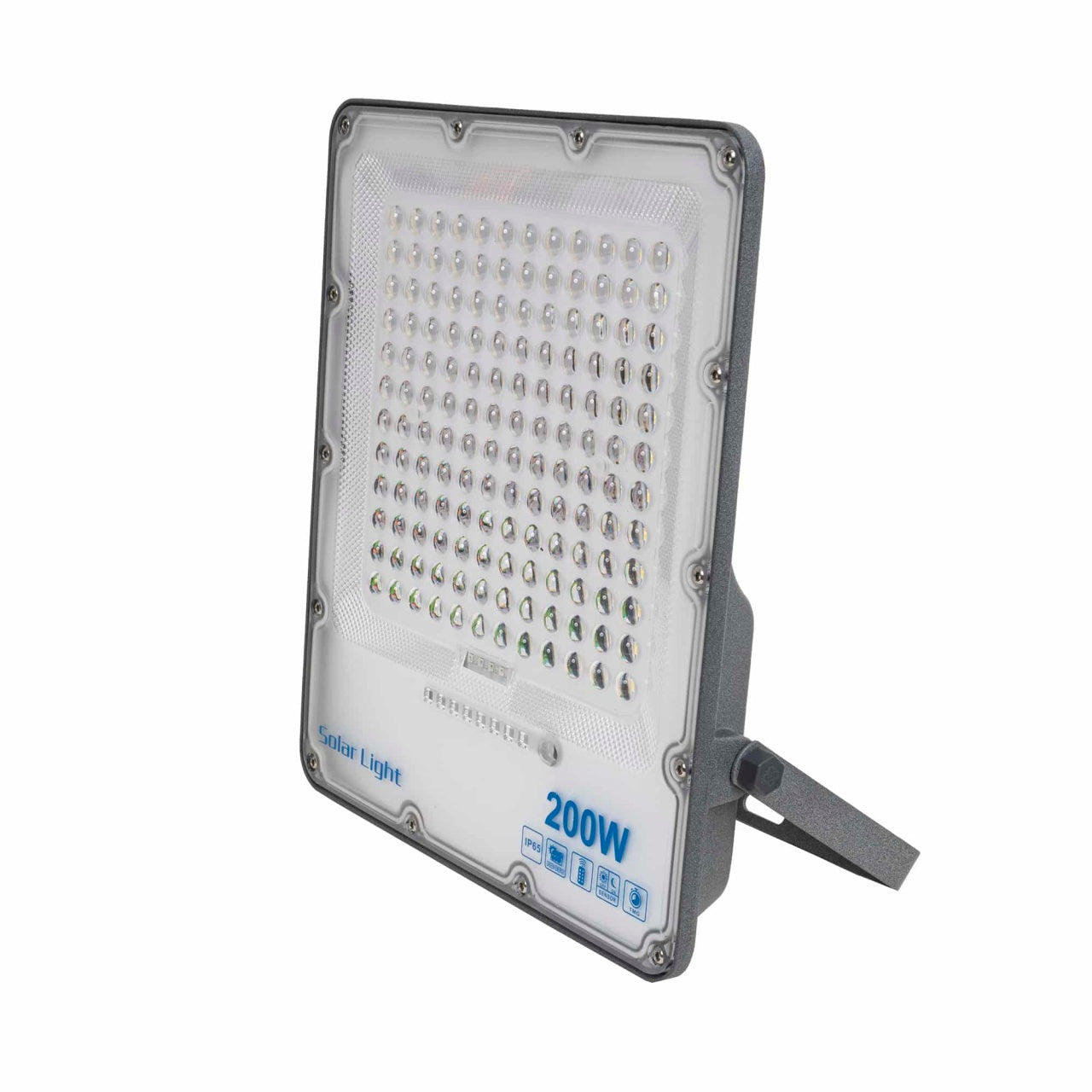 Proiector LED 200W cu incarcare solara, panou separat si telecomanda, IP66