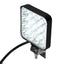 Proiector LED auto offroad 48W, LVT, 16 LED-uri halogen, 10-30V, carcasa aluminiu, IP67