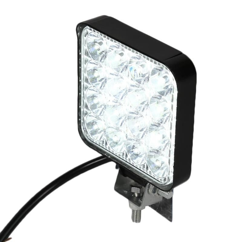 Proiector LED auto offroad 48W, LVT, 16 LED-uri halogen, 10-30V, carcasa aluminiu, IP67
