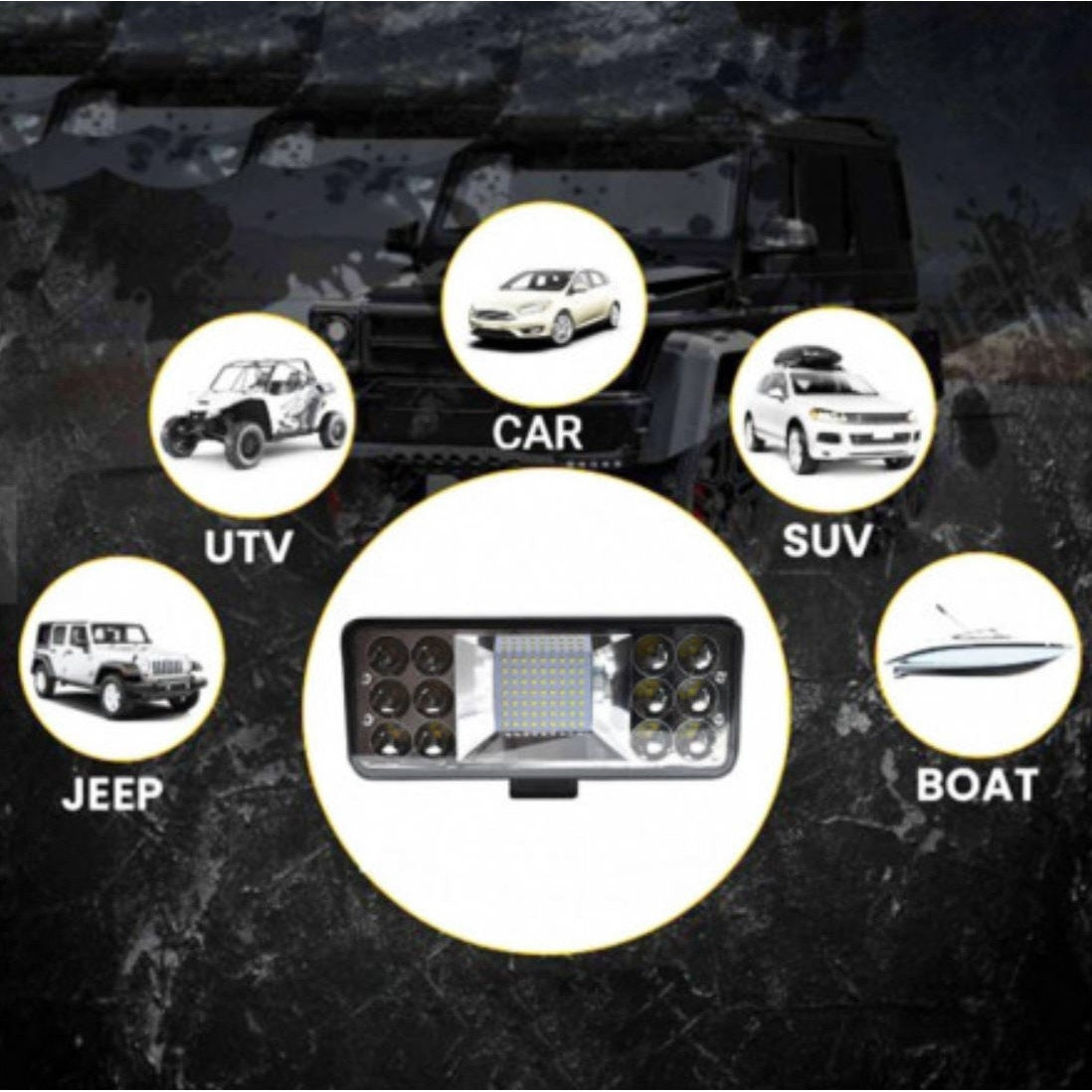 Proiector led FOXMAG24 Off Road 199W, Suv, ATV, Tractor, Jeep, 2 faze