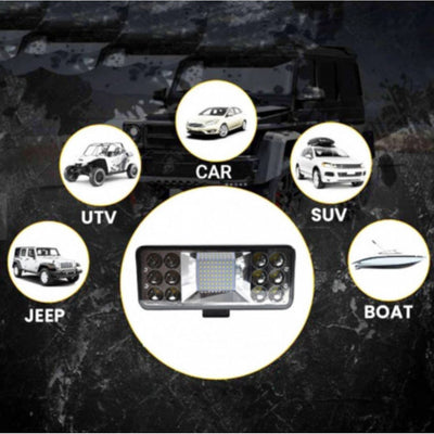 Proiector led FOXMAG24 Off Road 199W, Suv, ATV, Tractor, Jeep, 2 faze
