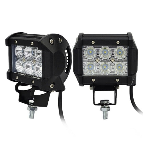 Proiector Led FOXMAG24 Offroad 18W/12V-24V 1530 Lumeni 4″/10 cm, 6 leduri