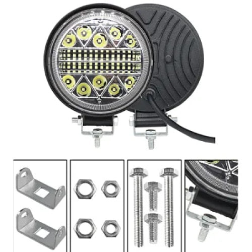 Proiector Led off road, 24V, 126W, temperatura culoare 6000K, material aluminiu, negru