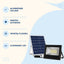 Proiector LED Solar Putere Mare cu Panou Separat și Telecomandă, Negru – imagine 3