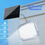 Proiector lumina solar, portabil, cu maner de transport/agatare, iluminat LED, IP65, 3 tonuri de lumina, gri