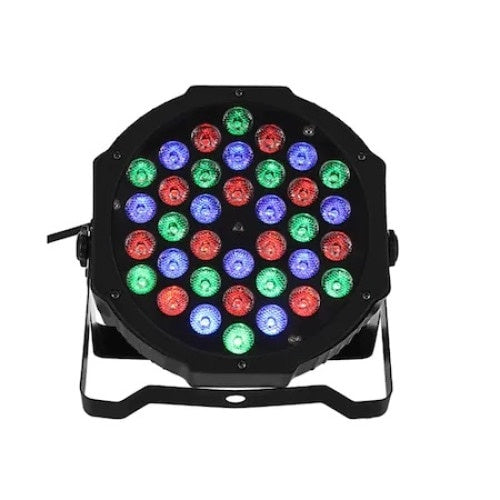 Proiector Par LED FOXMAG24, 36 LED-uri, Diverse Lumini, 110-220V, 50-120W, Design Compact, Usor de folosit, Modern, Negru