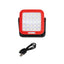 Proiector portabil de mana cu incarcare USB si 4 moduri de lumina, rosu
