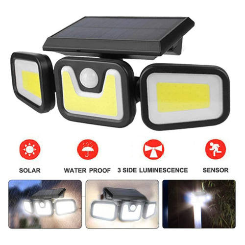Proiector solar FOXMAG24® triplu Led, 30W