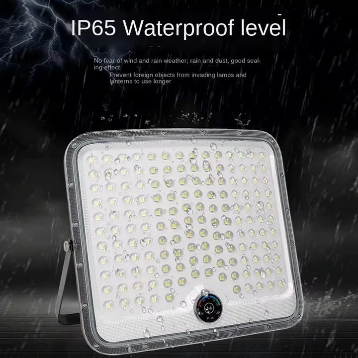 Proiector Solar LED Exterior, 400W, IP65, cu Panou Separat, cu Senzor de Mișcare