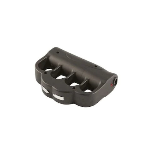 Pumnal cu electrosoc si lanterna, cu acumulator, tensiune descarcare 950KV, negru