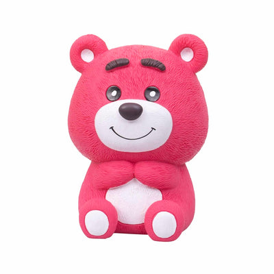 Pusculita copii din plastic, model ursulet, inaltime 18 cm