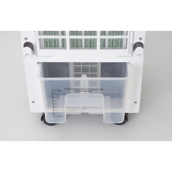Racitor aer 60W cu telecomanda, 3 viteze, rezervor 8L, timer si umidificator