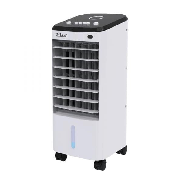 Racitor aer 65W cu 3 viteze, rezervor 4L, umidificator si purificator, alb-negru