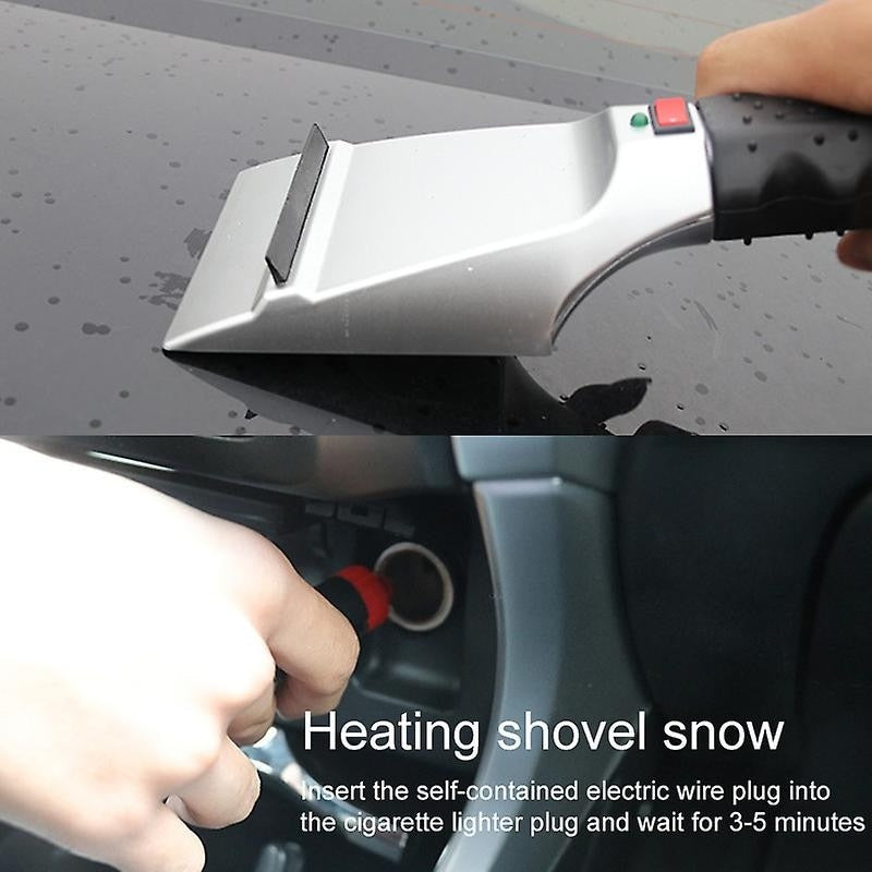 Racleta electrica auto, FOXMAG24, 12V, cu incalzire, pentru zapada si gheata
