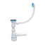 Racord scurgere chiuveta cu preaplin, plastic alb, 26x7x26 cm