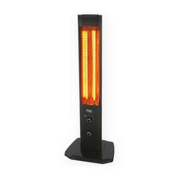 Radiator cu infrarosu negru, doua rezistente, putere 2300W, termostat reglabil