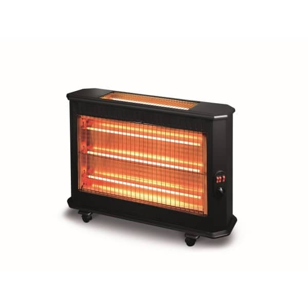 Radiator electric cu 5 rezistente, putere 2800W, culoare neagra
