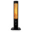 Radiator incalzitor terasa cu infrarosu, putere maxima 1800W, vertical, cu 1 element, 2 trepte de caldura, control mecanic, negru