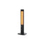 Radiator incalzitor terasa cu infrarosu, putere maxima 1800W, vertical, cu 1 element, 2 trepte de caldura, control mecanic, negru