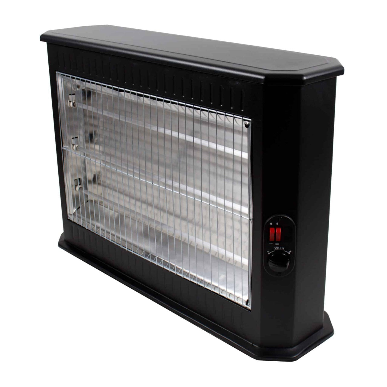 Radiator semineu cu 3 rezistente quartz, 2000W, termostat reglabil, 3 trepte