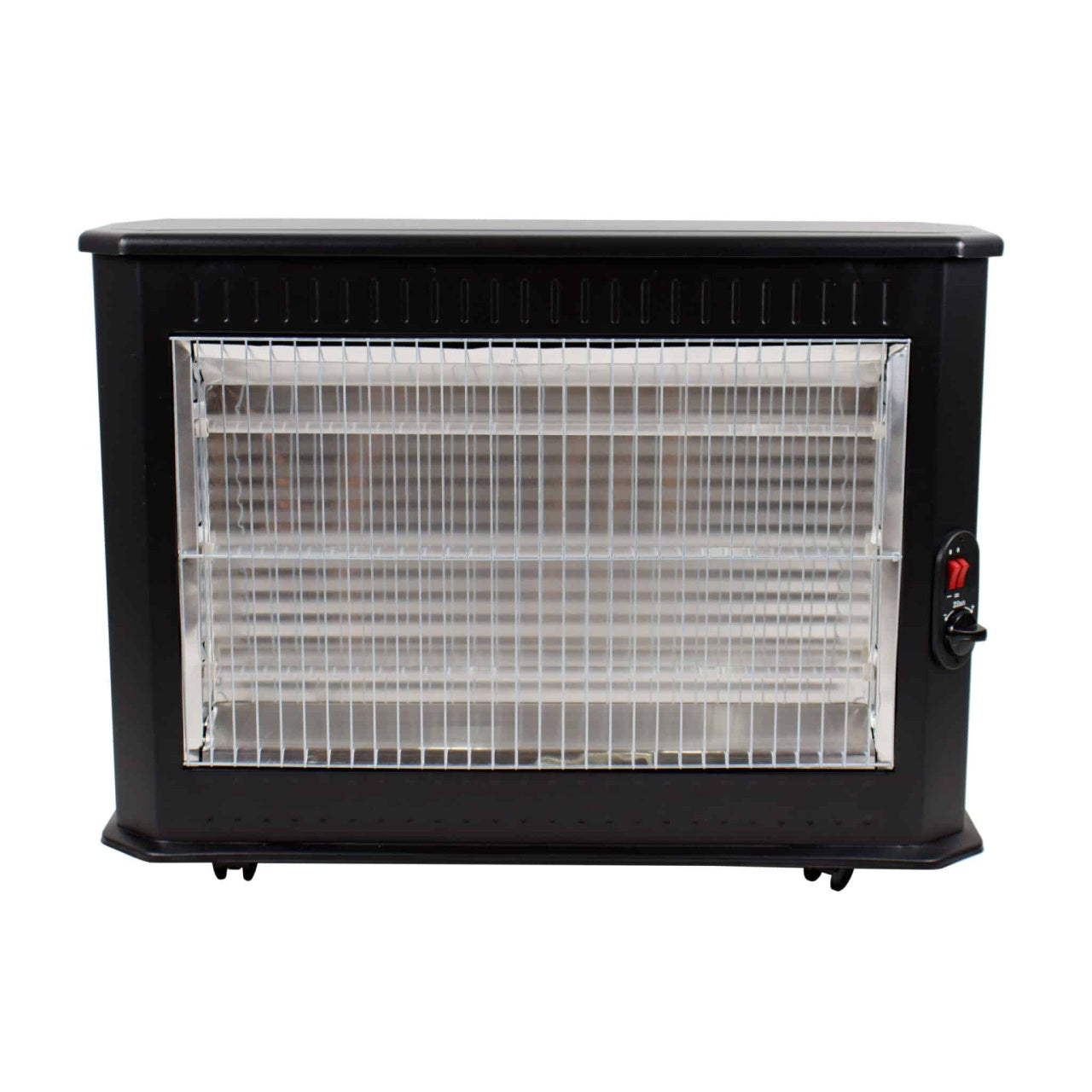 Radiator semineu cu 3 rezistente quartz, 2000W, termostat reglabil, 3 trepte
