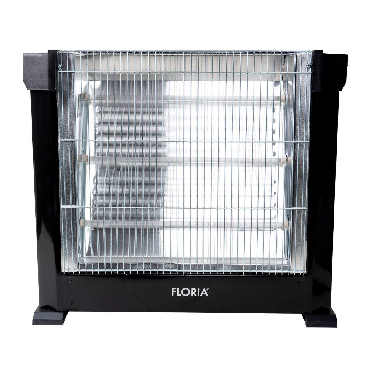 Radiator tip semineu cu 3 rezistente quartz, 1800W, negru, pentru incaperi pana la 36 m2