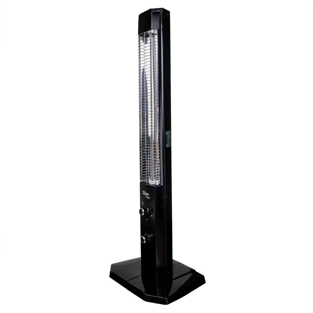 Radiator vertical cu infrarosu, 1800 W, negru, decuplare sigura
