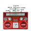 Radio portabil, Bluetooth, AM/FM, conectivitate USB, Retro, card de memorie, rosu