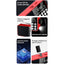 Radio portabil, bluetooth, AM/FM/SW, afisaj digital LED, suport card TF, USB, mufa pentru casti de 3, 5 mm, buton multifunctional, rosu/negru