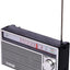 Radio portabil cu acumulator, AM/FM/SW3, Player muzical USB/SD, baterie reîncărcabilă, design portabil, argintiu