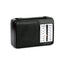 Radio portabil, FM/AM/LW/SW, control volum, curea de transport, 4 benzi, antena telescopica, din plastic, cu baterii sau cablu, negru