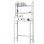 Raft depozitare peste toaleta FOXMAG24, etajera masina de spalat, alb, 160x47x25
