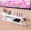 Raft pentru router, obiecte decorative, din materiale durabile, cu 3 compartimente, dimensiuni 100X23 cm, alb
