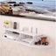 Raft pentru router, obiecte decorative, din materiale durabile, cu 3 compartimente, dimensiuni 100X23 cm, alb