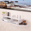 Raft pentru router, obiecte decorative, din PVC, cu 3 compartimente, dimensiuni 100 X 23 cm, finisaj mat, alb