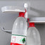 Raft rotativ multifunctional, pentru baie, din plastic rezistent, usor de montat, alb/gri