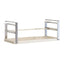 Raft suspendat pentru condimente, extensibil 45.5 - 62.5 cm, metal cu inox, dimensiuni 45.5-62.5 x 22 x 16.5 cm, alb/ argintiu