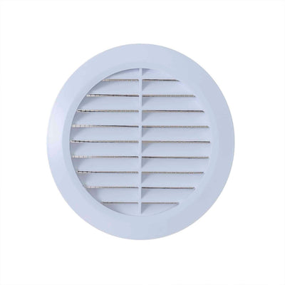 Rama aerisire plastic cu mufa, diametru 110mm, rezistenta UV, culoare alba