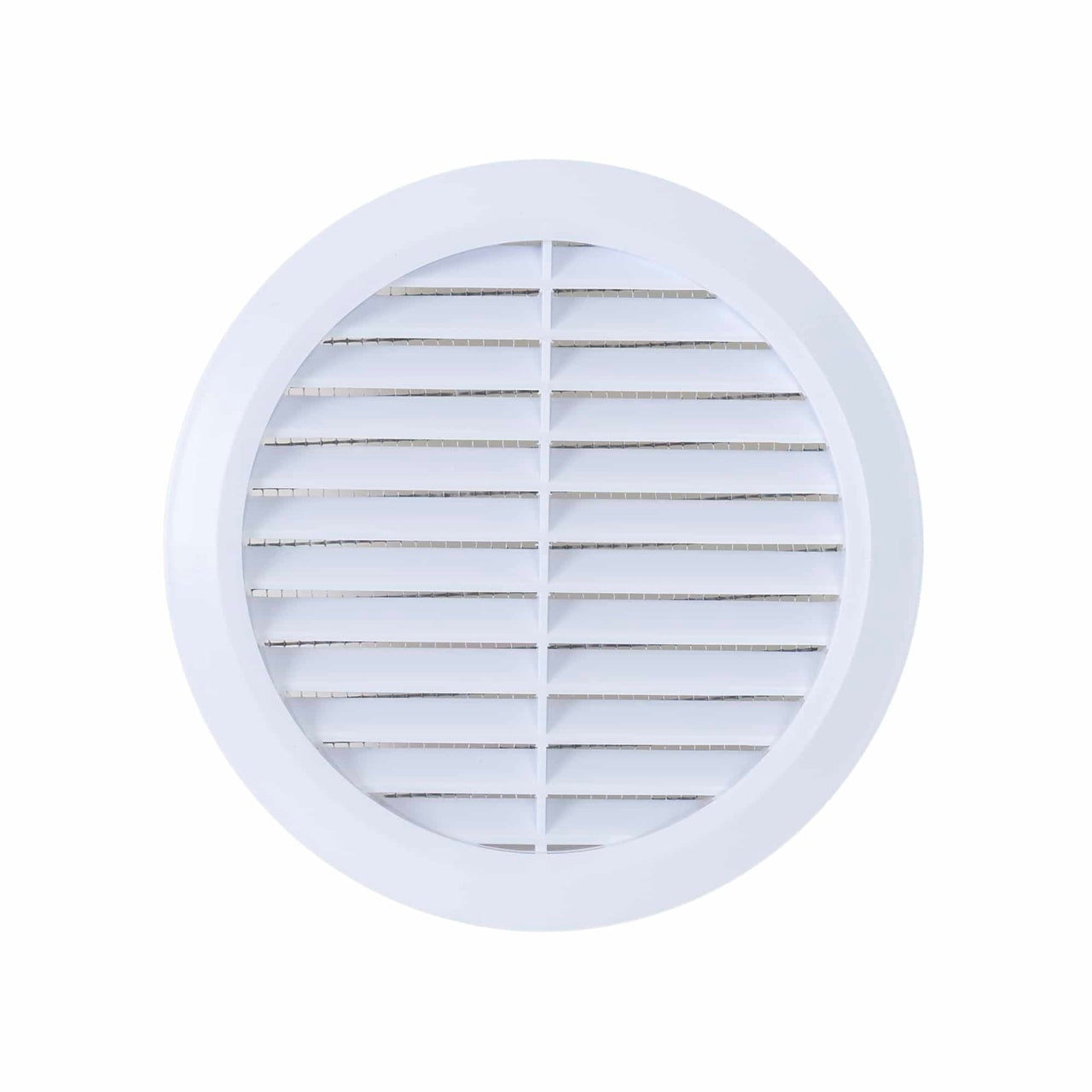 Rama aerisire plastic cu mufa, diametru 125mm, culoare alba