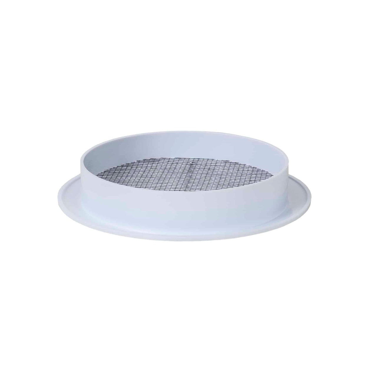 Rama aerisire plastic cu mufa, diametru 125mm, culoare alba