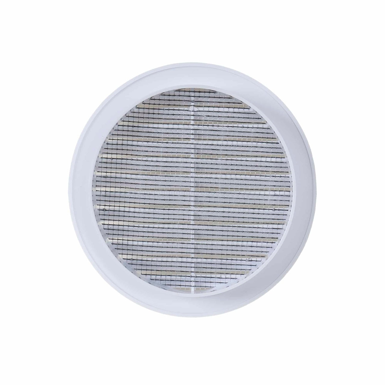 Rama aerisire plastic cu mufa, diametru 125mm, culoare alba