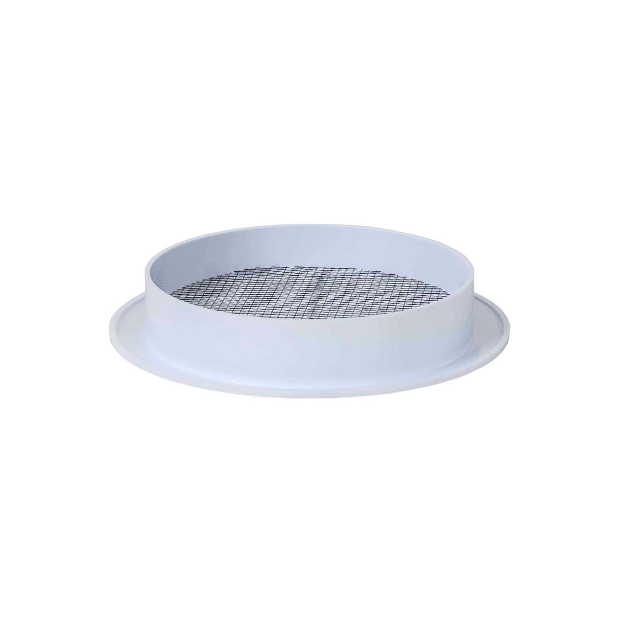 Rama aerisire rotunda plastic, diametru 100mm, culoare alba
